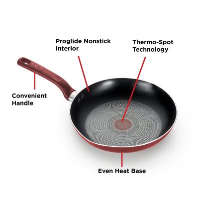 T-fal Easy Care Nonstick Fry Pan, 12 inch, Red - Image 9